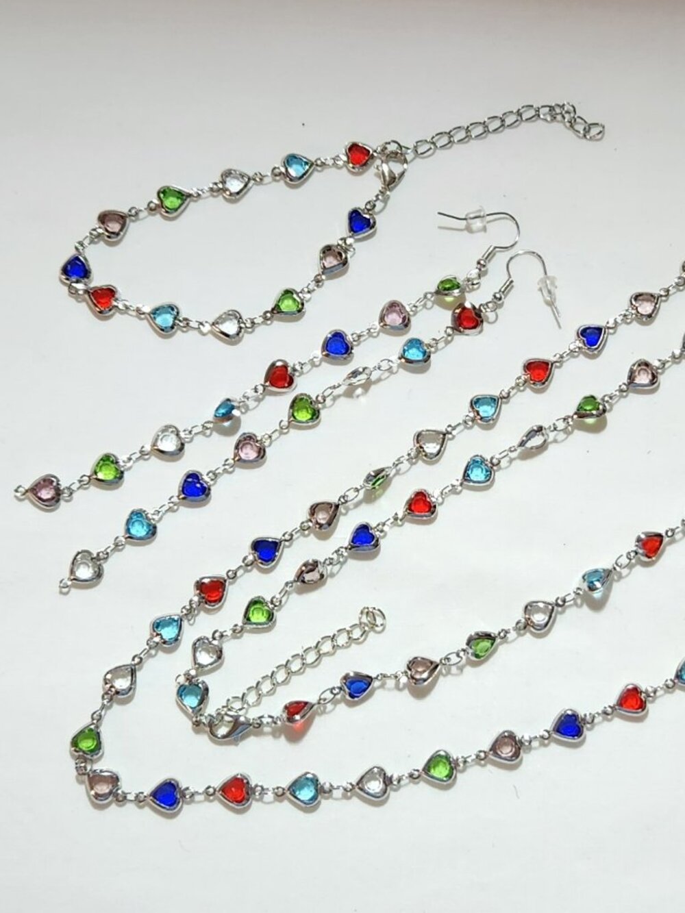 THREE FOR $20 Set of heart shaped beads full set color choice gold/silver NWT